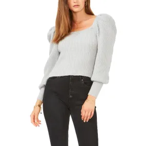 1.State Womens L13241359 Shimmer Ribbed Pullover Sweater