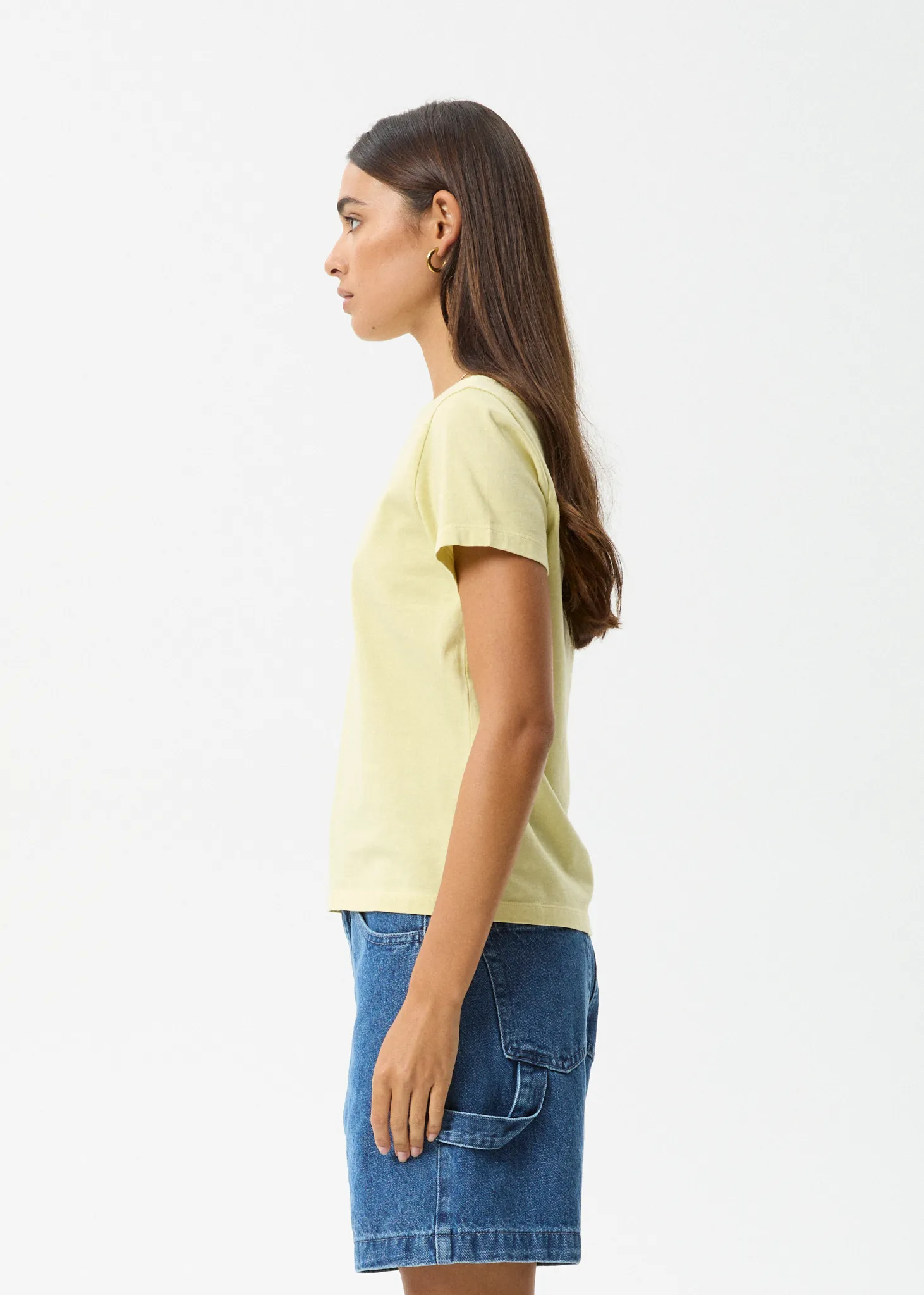 AFENDS Womens Heidi - Regular Tee - Lemongrass