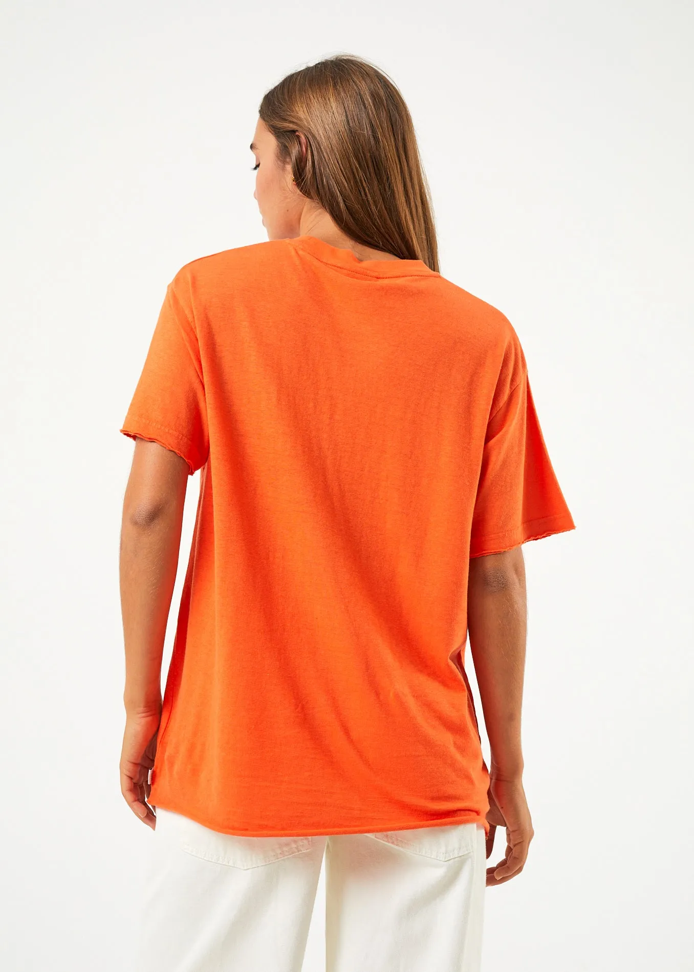 AFENDS Womens Slay - Oversized Tee - Orange