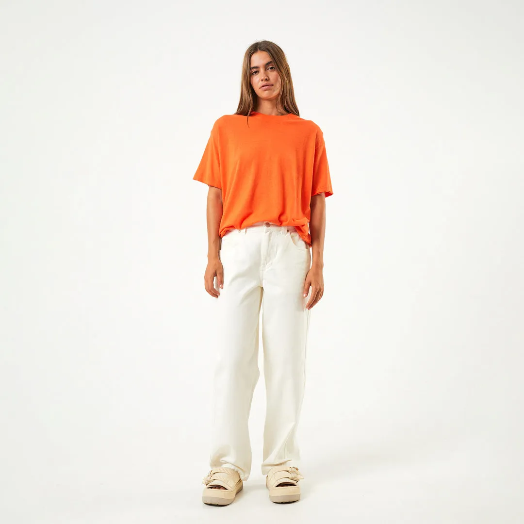 AFENDS Womens Slay - Oversized Tee - Orange