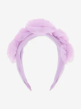 Angels Face Girls Rosie Tulle Headband in Purple