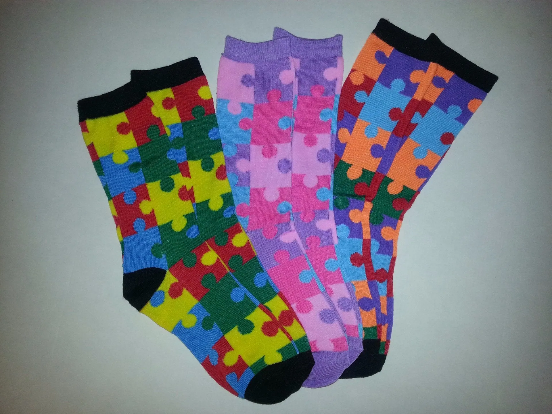 Autism Awareness Puzzle Socks