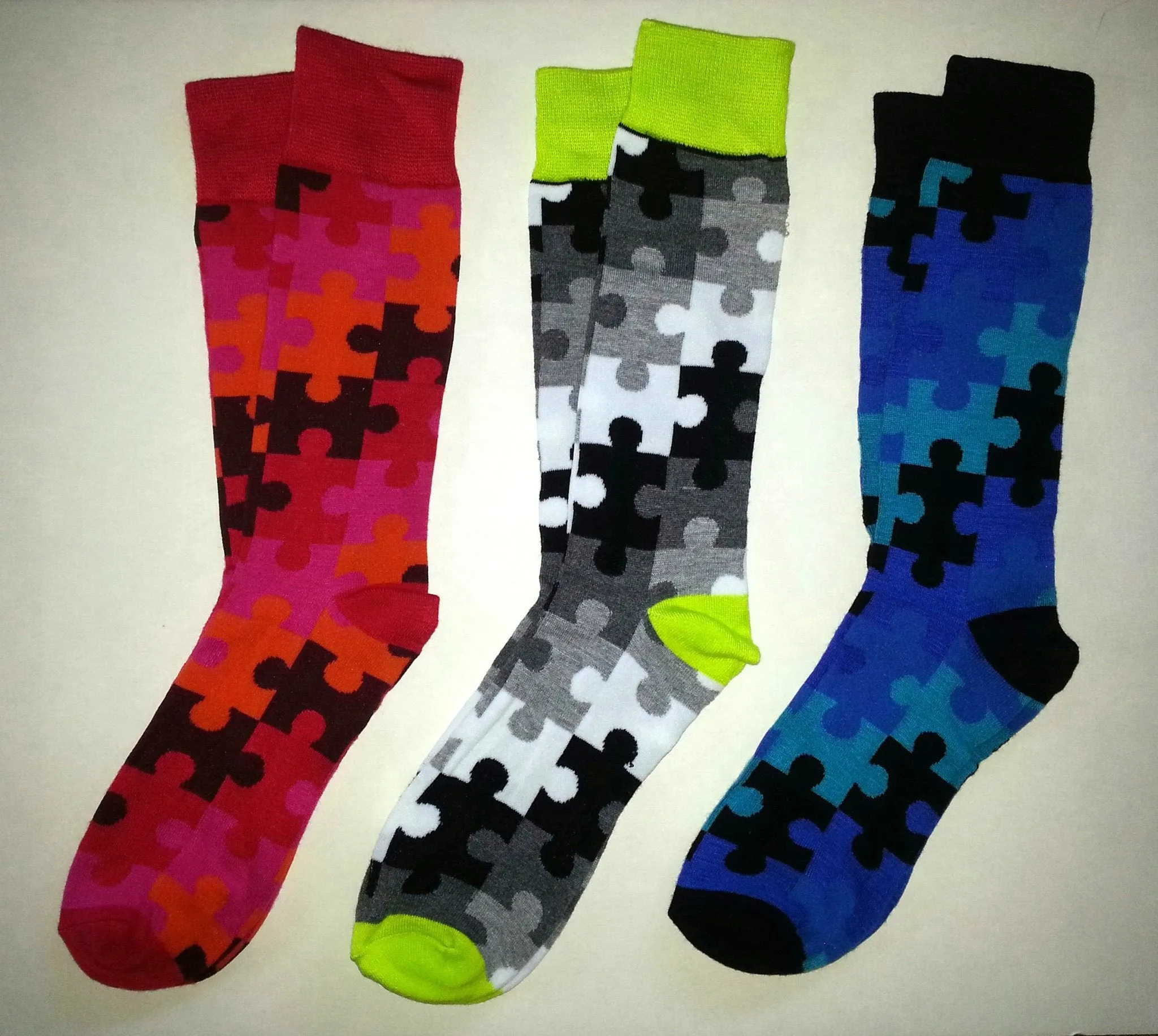 Autism Awareness Puzzle Socks