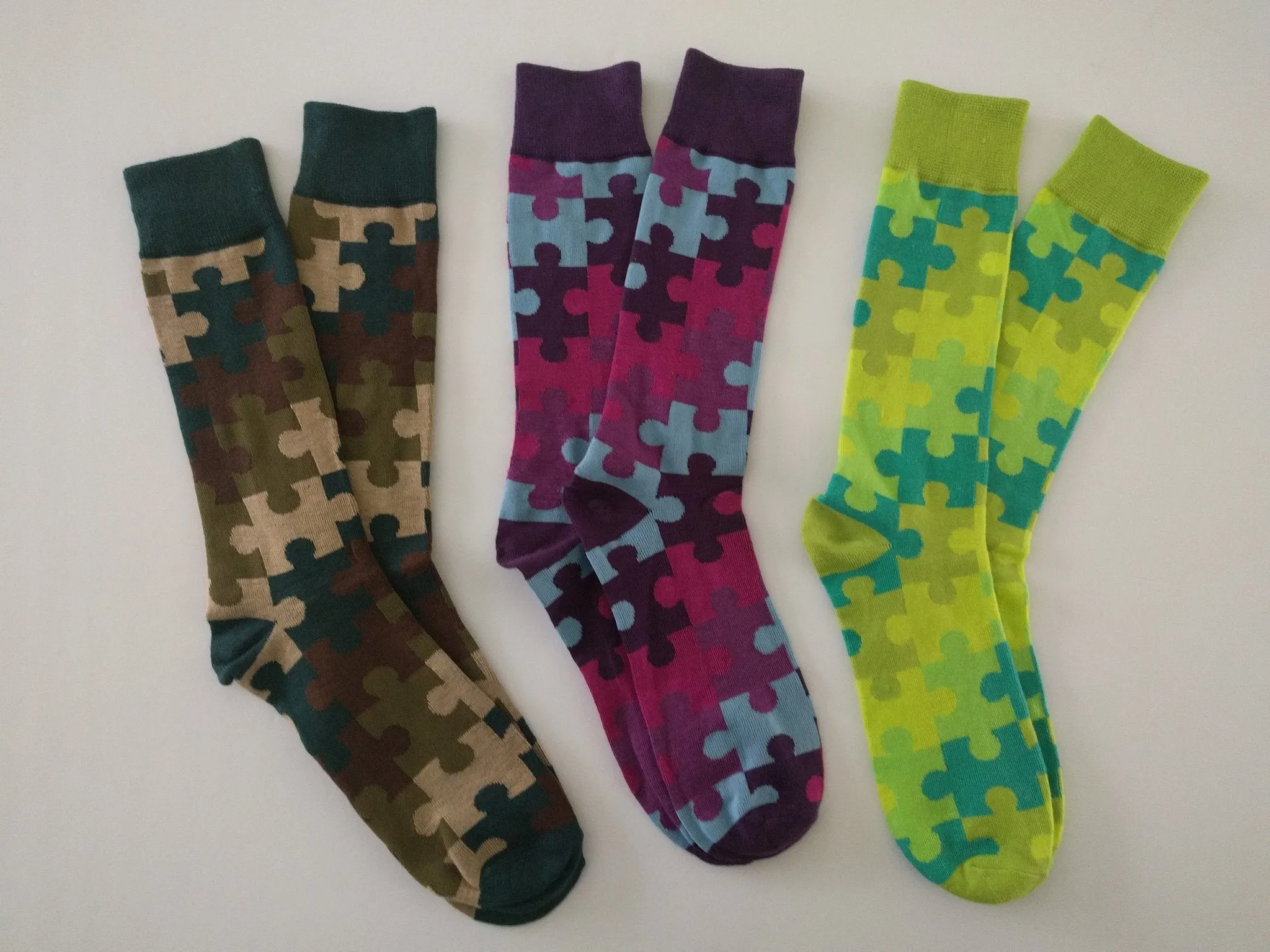 Autism Awareness Puzzle Socks