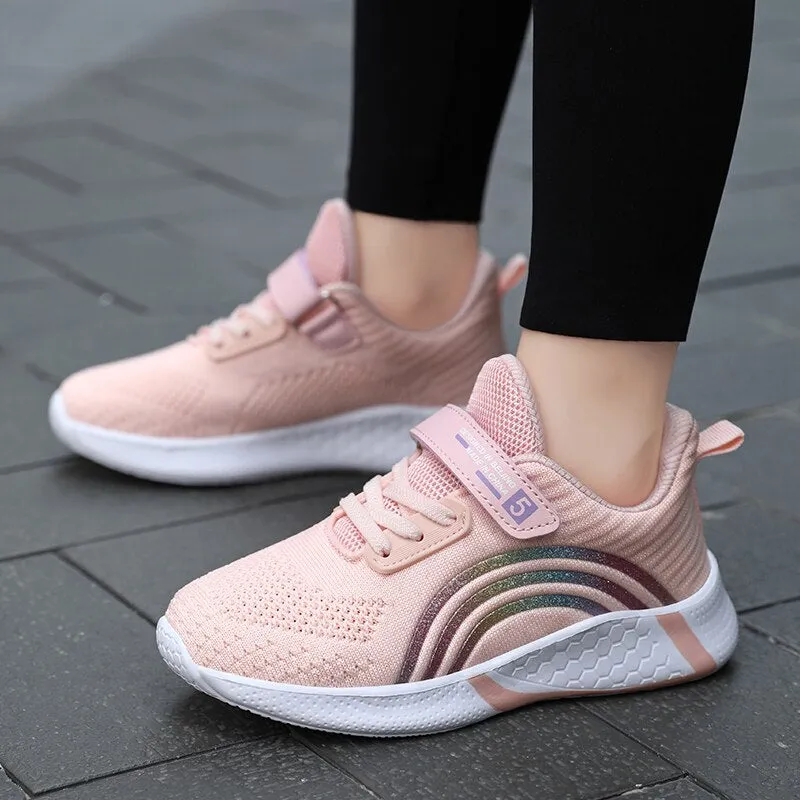 Autumn Mesh Kids teens Sneakers Shoes For Girls Sport Child Leisure Tenis Infantil Casual Warm Running Boy