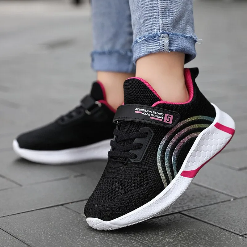 Autumn Mesh Kids teens Sneakers Shoes For Girls Sport Child Leisure Tenis Infantil Casual Warm Running Boy