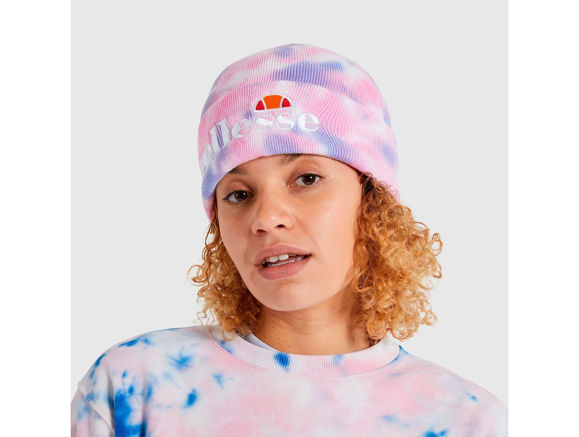 Beanie ellesse Velly Tie Dye Beanie Mujer Rosado