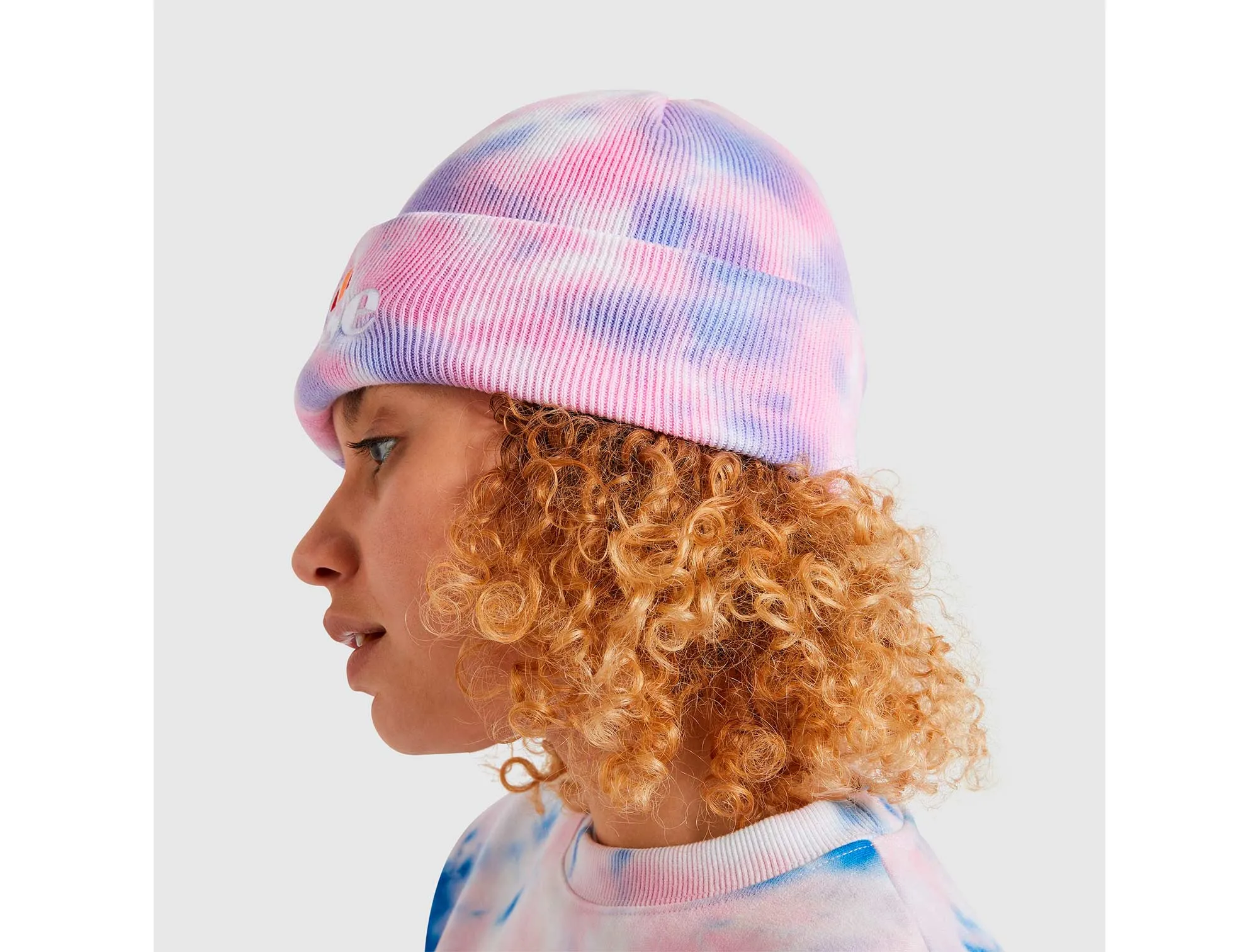 Beanie ellesse Velly Tie Dye Beanie Mujer Rosado