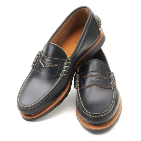 Beefroll Penny Loafers LH - Black Chromexcel