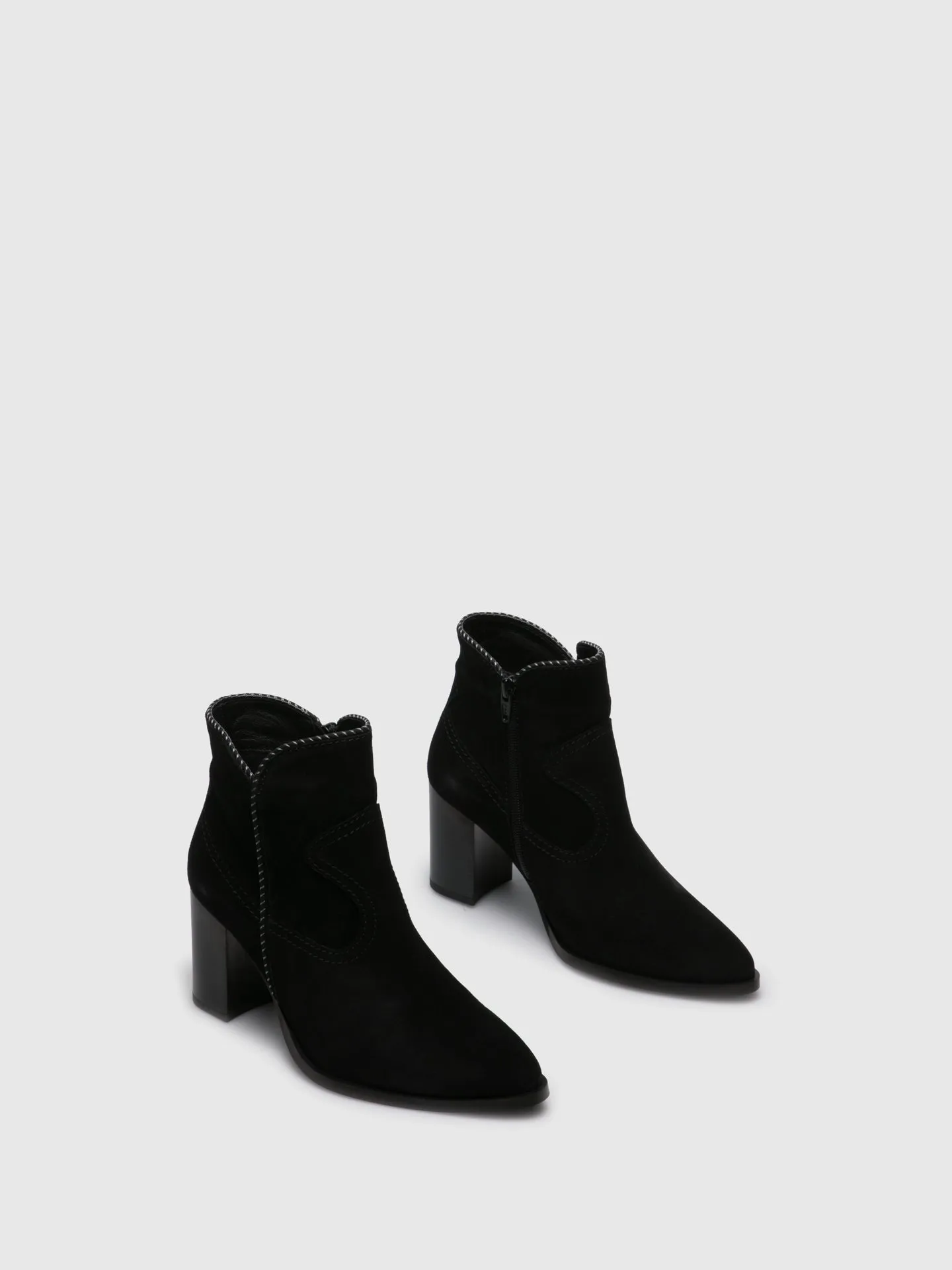 Black Pointed Toe Ankle Boots