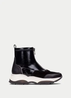 Black Zip Up Ankle Boots