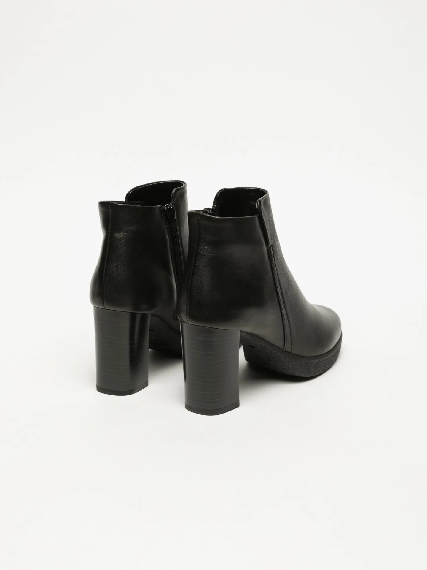 Black Zip Up Ankle Boots