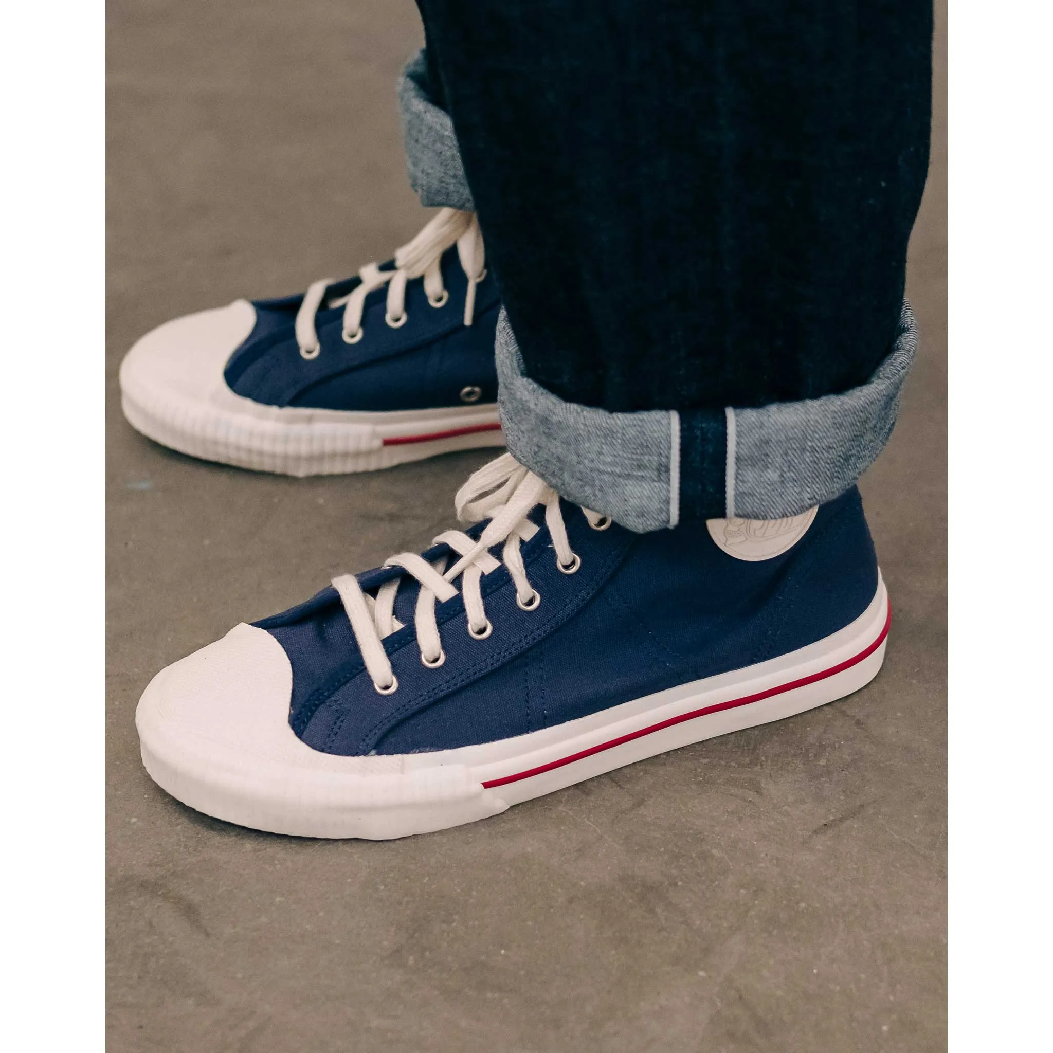 Canvas Sneakers High Navy