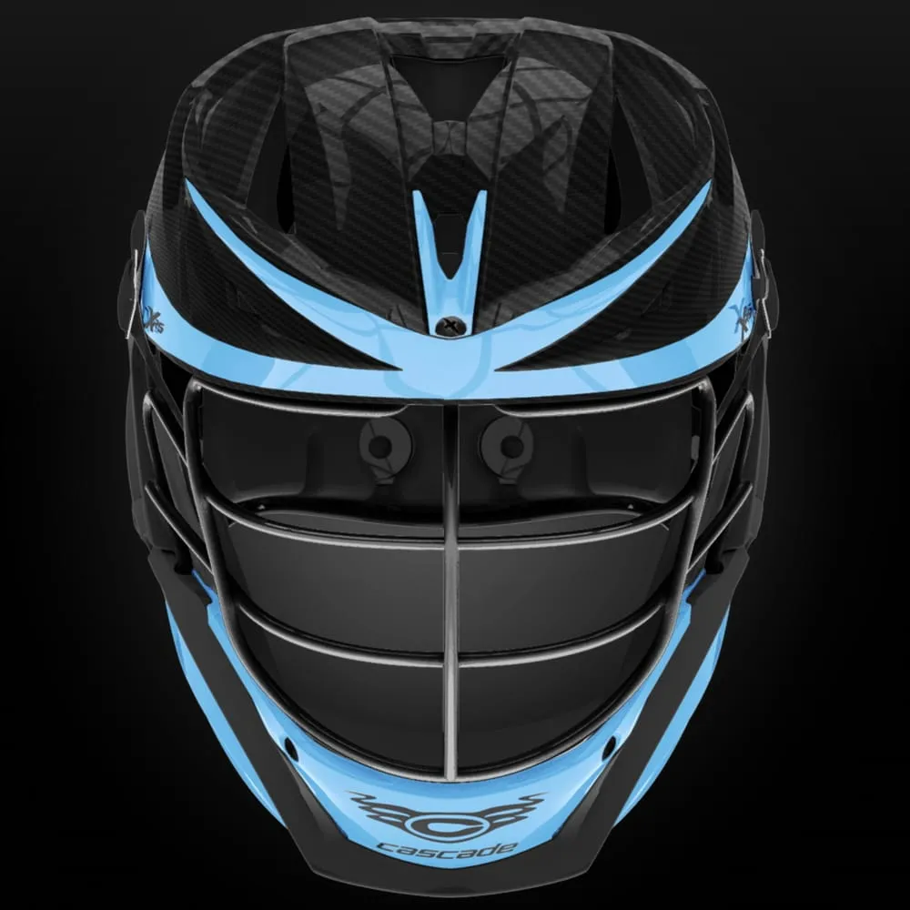 Cascade XRS Youth Carbon Fiber Finish CUSTOM Lacrosse Helmet