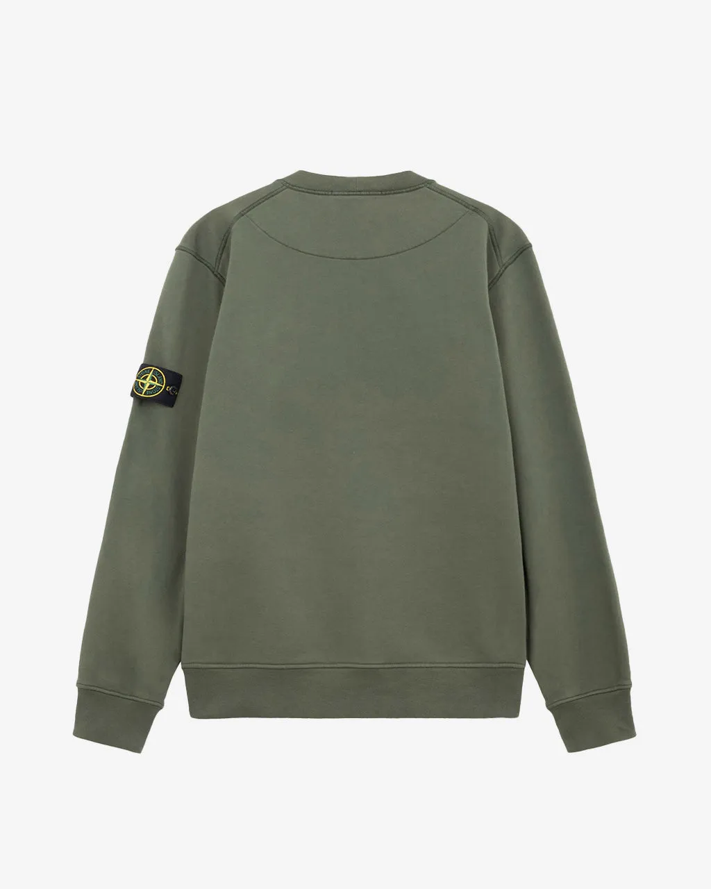 Cotton Fleece Crewneck Sweatshirt Musk Green