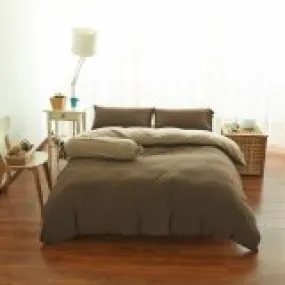 Cotton Pure -  Coyote Brown Jersey Cotton Bundle Bed Set