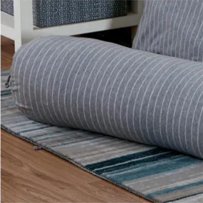 Cotton Pure - Greyish Stripe Jersey Cotton Bolster Case