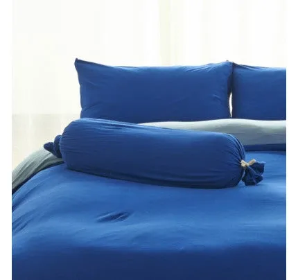 Cotton Pure - Klein Blue Jersey Cotton Bolster Case