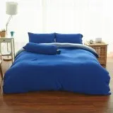 Cotton Pure -  Klein Blue Jersey Cotton Fitted Sheet Set