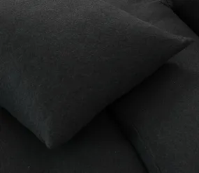 Cotton Pure - Preto Black Jersey Cotton Pillow Case