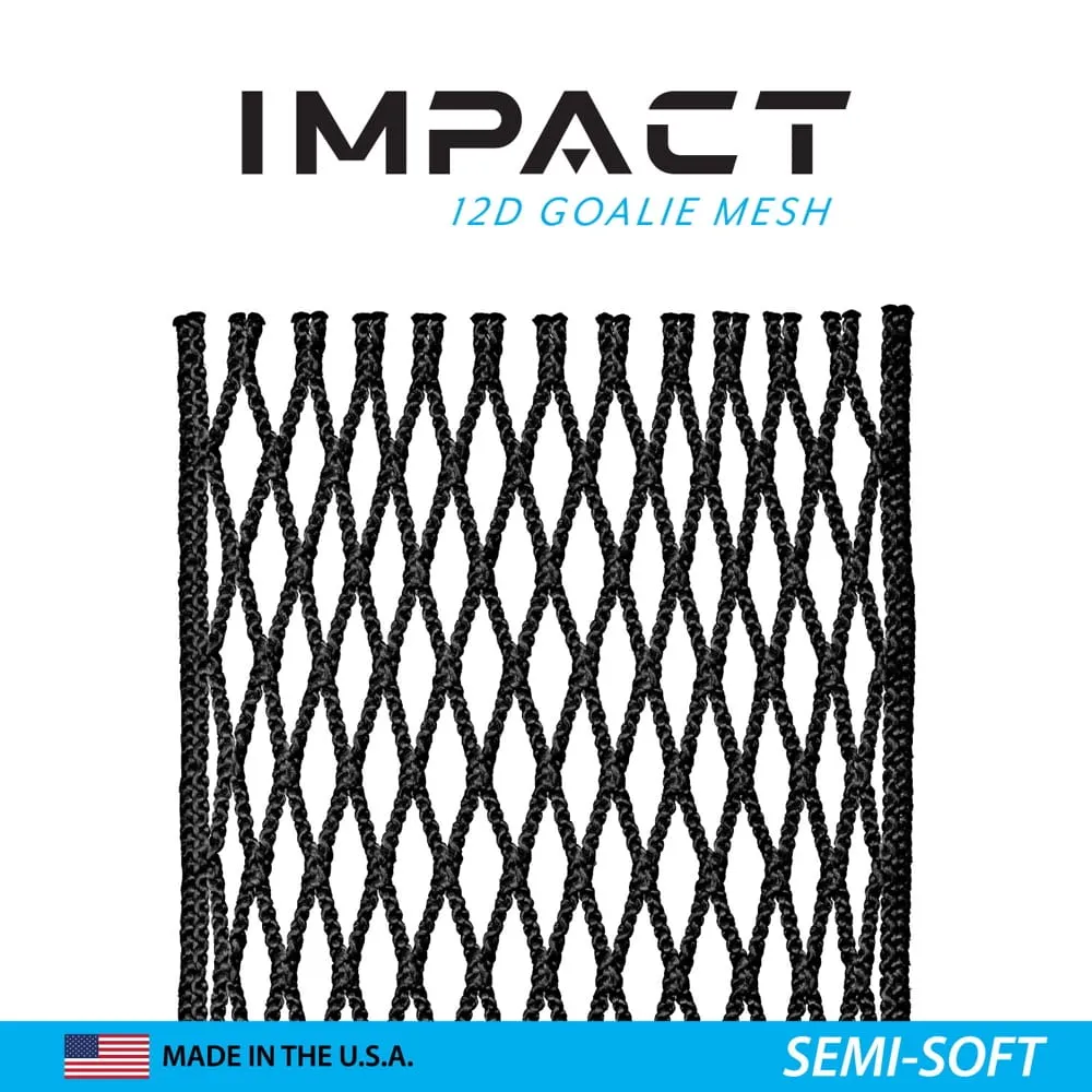 ECD Impact 12-Diamond Semi-Soft Goalie Mesh Lacrosse Stringing Piece