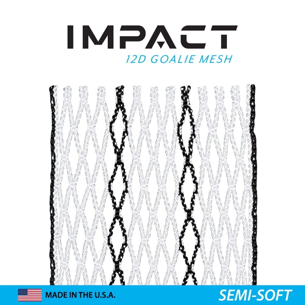 ECD Impact 12-Diamond Semi-Soft Goalie Mesh Lacrosse Stringing Piece