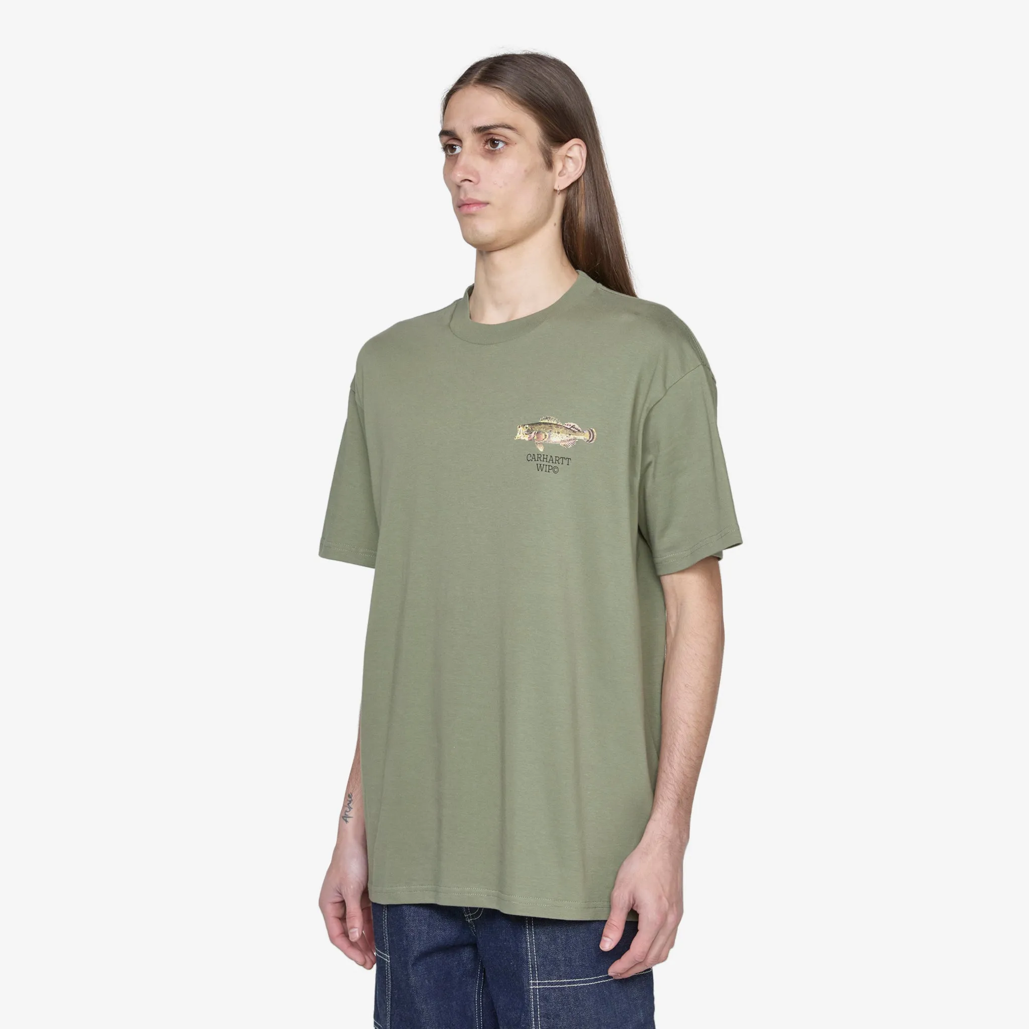 Fish Short Sleeve T-Shirt Dollar Green