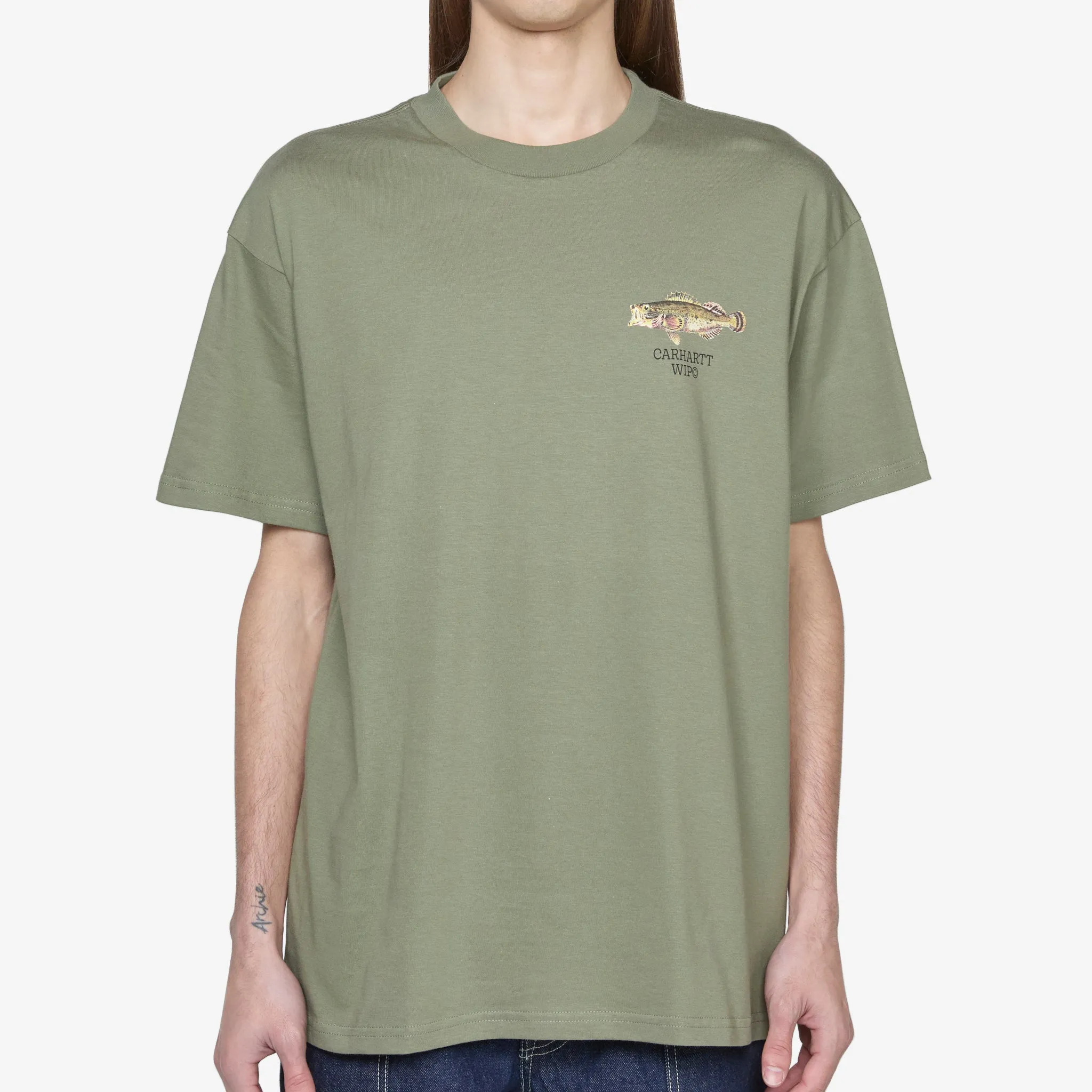 Fish Short Sleeve T-Shirt Dollar Green