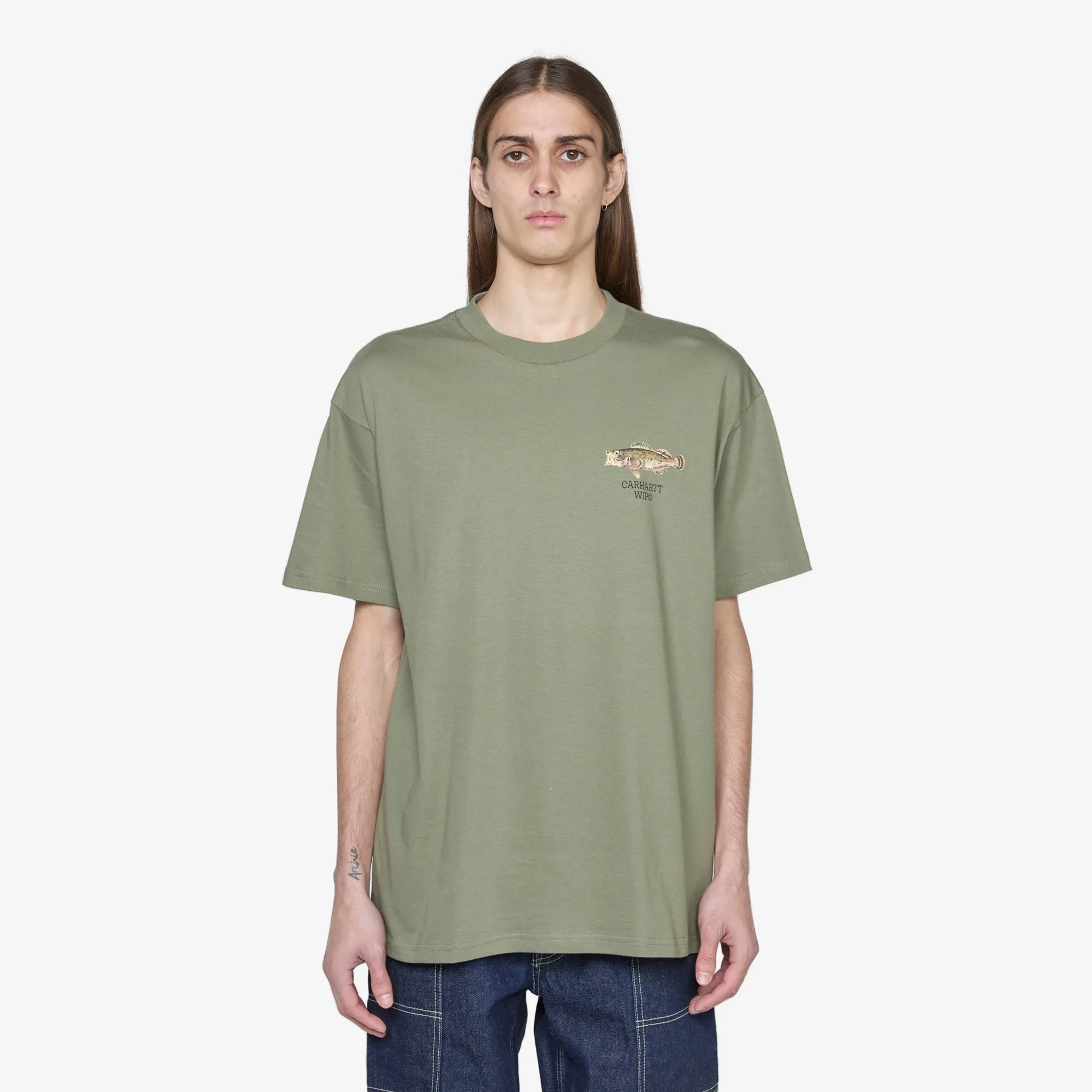 Fish Short Sleeve T-Shirt Dollar Green