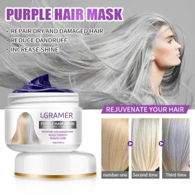 Hair Repairs Purple Hair Mask Biotin Collagen Keratin Treatment Hairs Conditioner Hair Care Essential Nourishing for Dry Damaged