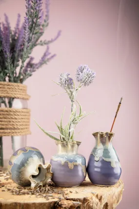 Handmade Lavender Colour Little Vases