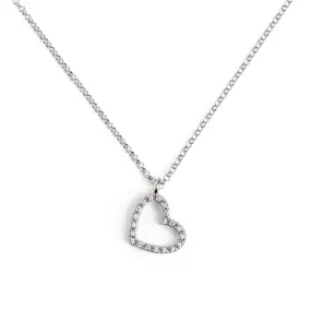 Heart Spark Silver Necklace