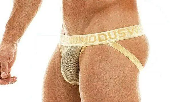 Jock Modus Vivendi Armor Jockstrap Metallic Gold 01011 B54