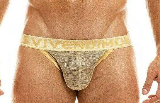 Jock Modus Vivendi Armor Jockstrap Metallic Gold 01011 B54