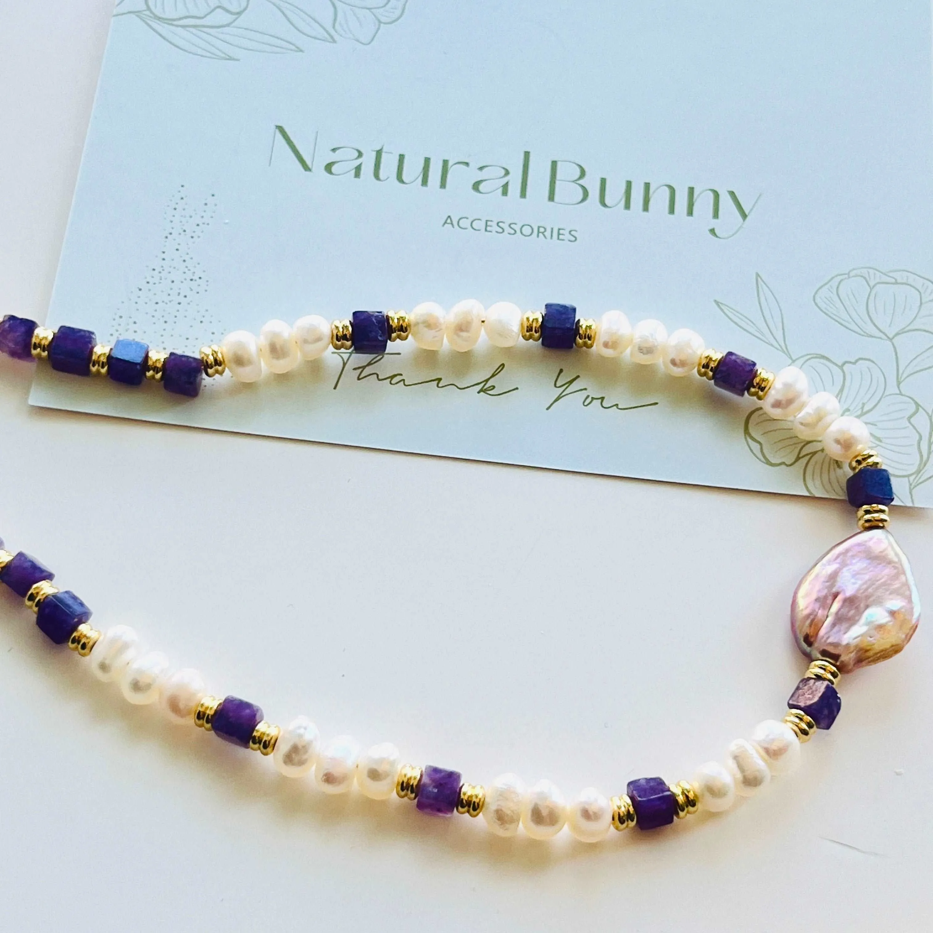 Lavender Freshwater Pearl Necklace