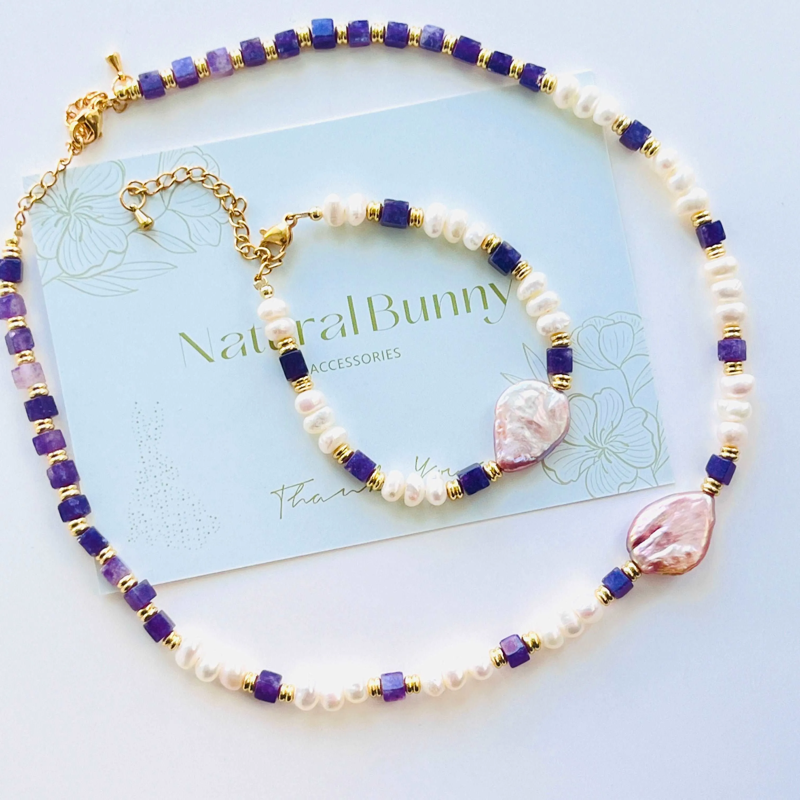 Lavender Freshwater Pearl Necklace