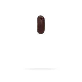 Maroon Enamel Big Bead