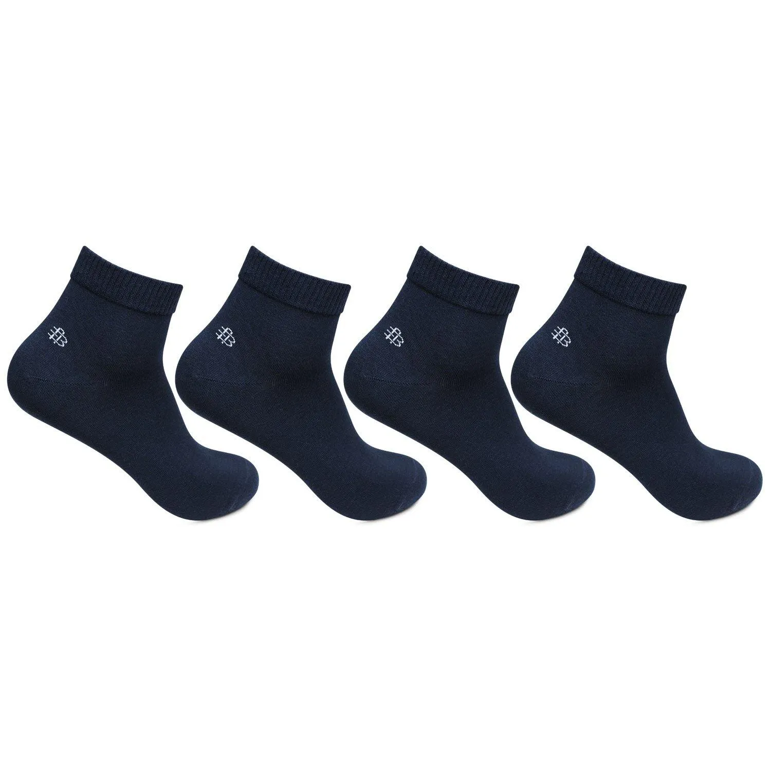 Men Club Class Navy Multi-pack Ankle Socks - Pack of 4