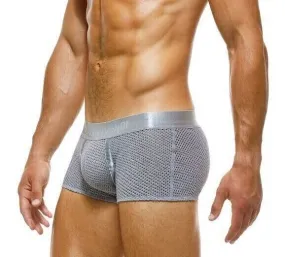 Modus Vivendi Boxer Host Shiny Satin-Look Knitted Cotton Grey 03221 B74