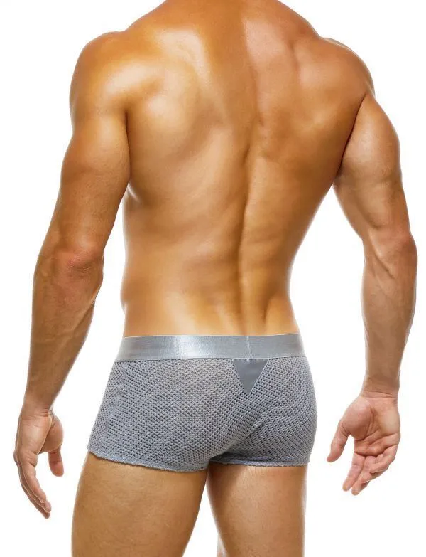 Modus Vivendi Boxer Host Shiny Satin-Look Knitted Cotton Grey 03221 B74