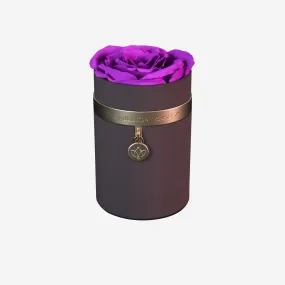 One in a Million™ Round Coffee Box | Charm Edition | Bright Purple Rose