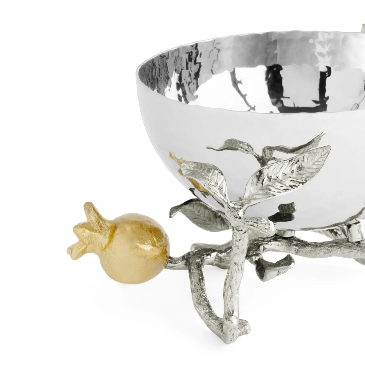 Pomegranate Silver & Gold Nut Bowl