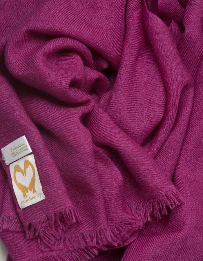 Purple Cashmere Pashmina