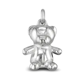 Silver Ted Charm