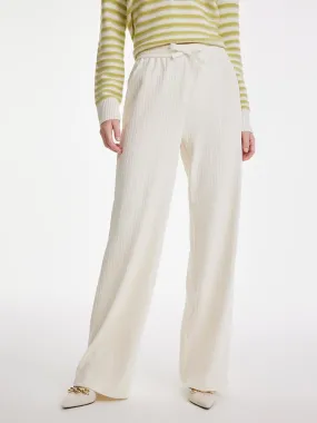 Straight Wide Leg Knitted Pants