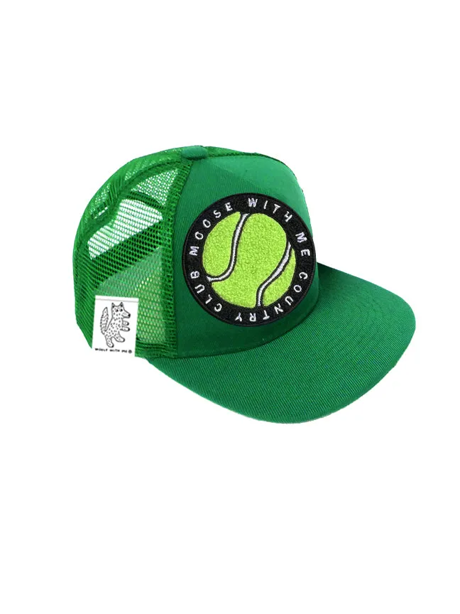 TODDLER Trucker Hat with Interchangeable Velcro Patch (Green)