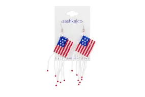 USA Flag Earrings