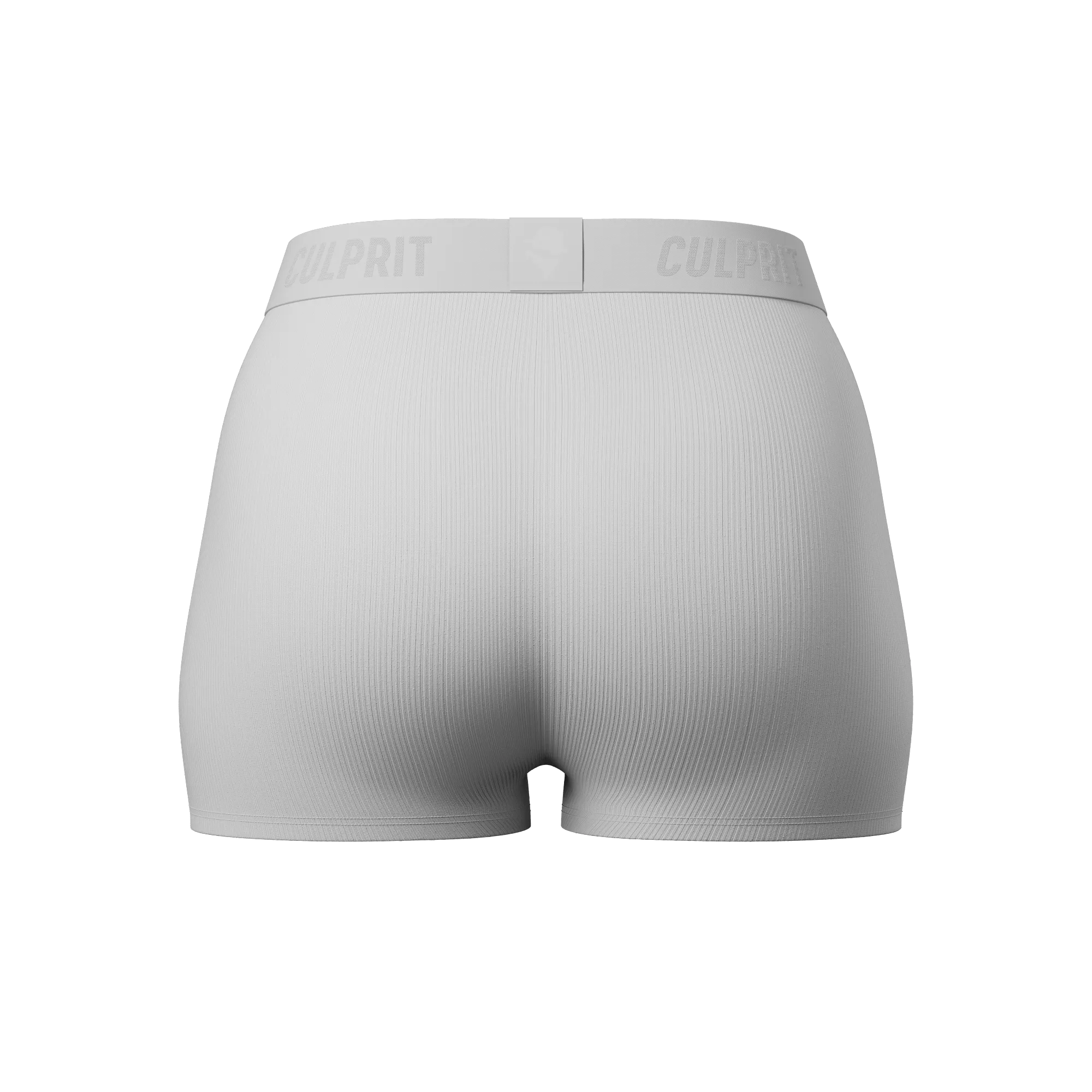 White Hot Ribbed Booty Shorts